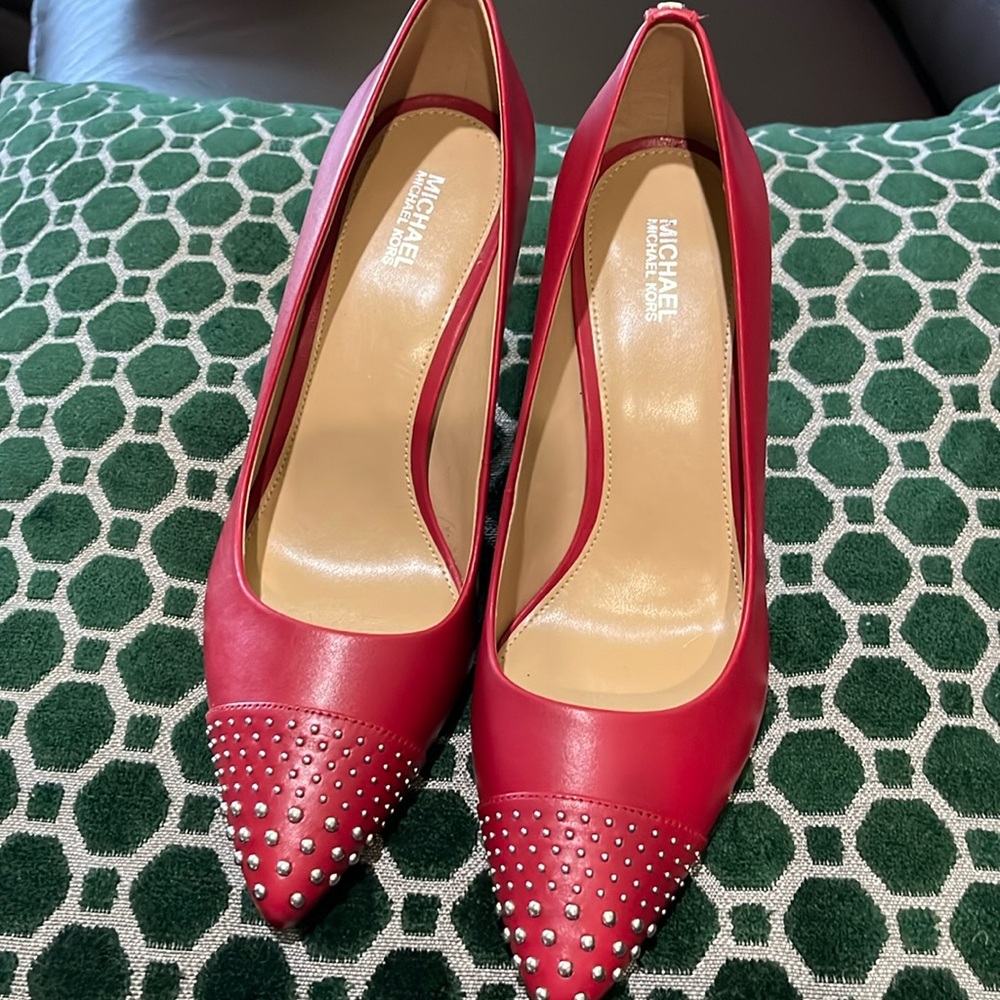 New Michael Kors red pumps.
